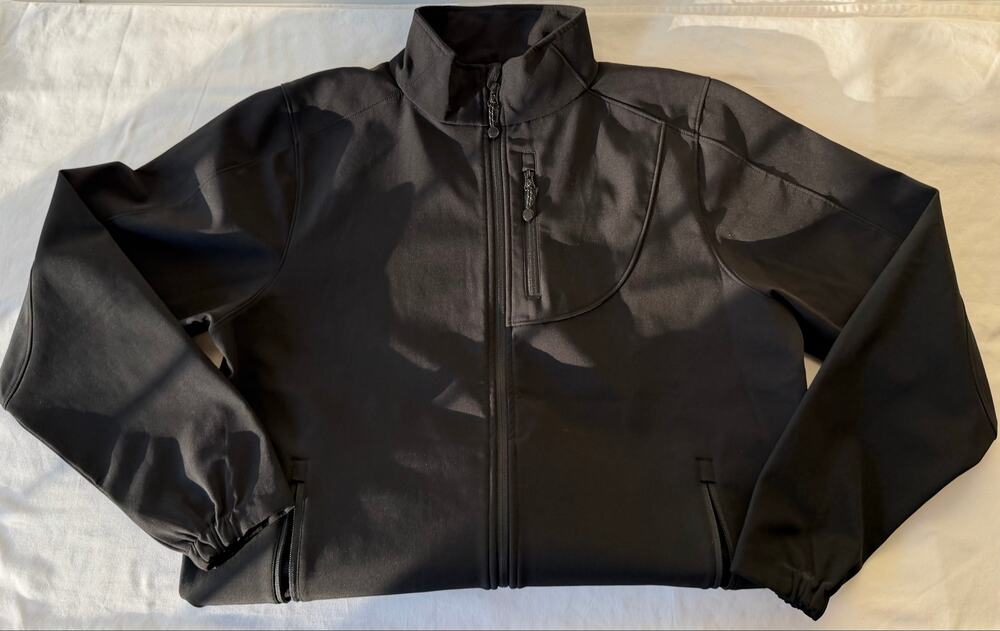 Black Diamond Softshell Mock Neck Full Zip Black Jacket Men’s Size Medium